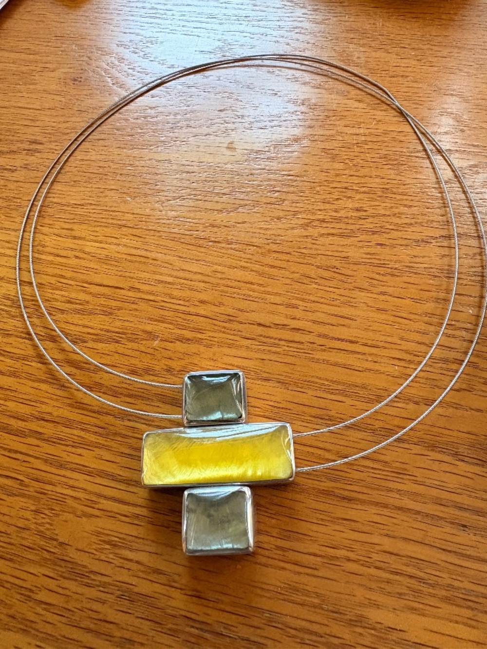 Origin Jewelry Reversible Magnetic Closure Yellow or Black Cross Necklace i